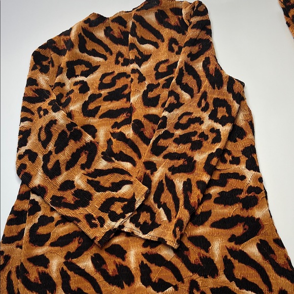 The Nanny Leopard Print Women's Tank Top Cardigan 2pc set vintage y2k small - Picture 12 of 12